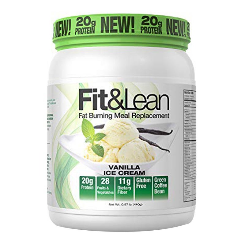 Fit & Lean® Fat Burning Meal Replacement Powder Vanilla Ice cream 1 lb