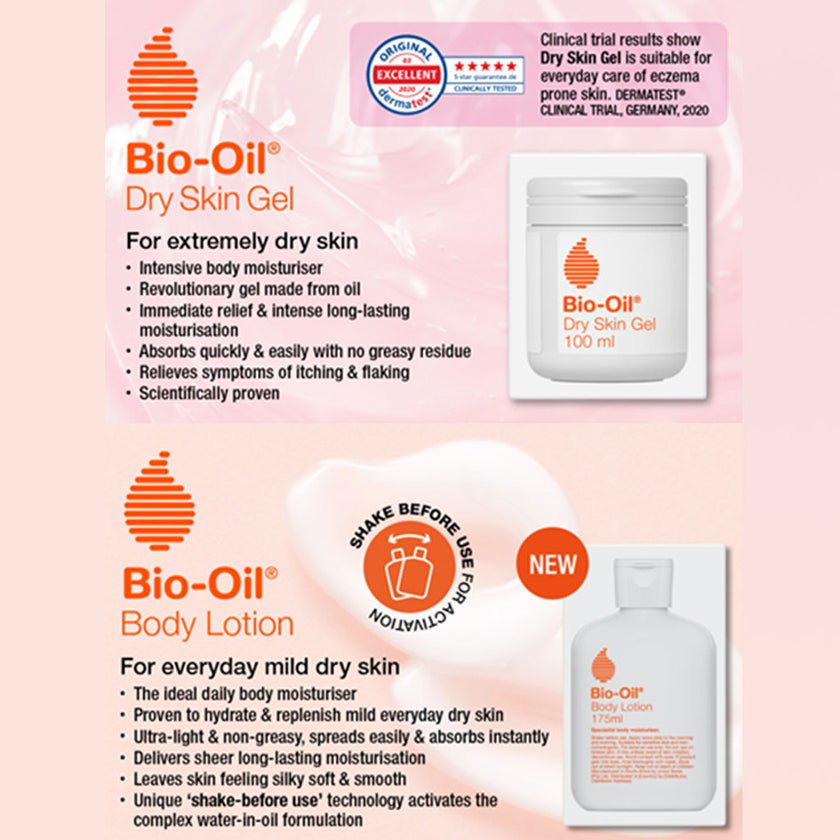 Bio-Oil Ultra-light Daily Moisturiser Body Lotion For Dry Skin 175ml