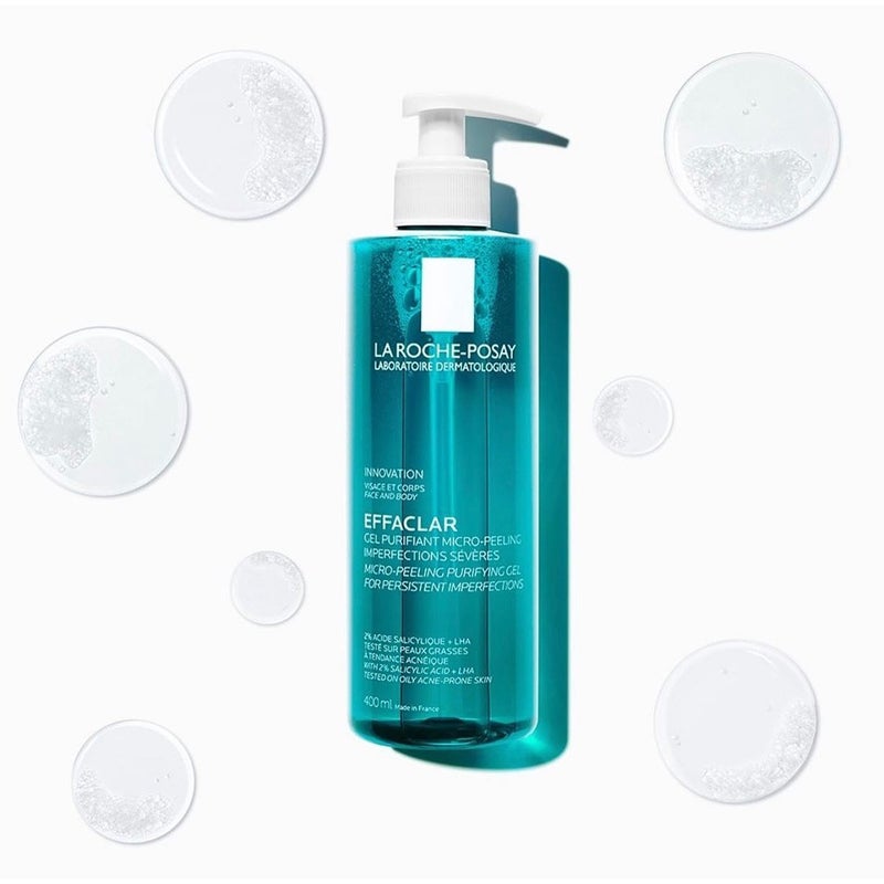La Roche-Posay Effaclar Micro-Peeling Cleansing Gel With Salicylic Acid For Oily Skin 400ml