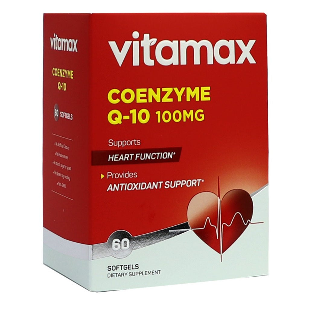 Vitamax Coenzyme Q10 100 mg Softgels For Heart & Antioxidant