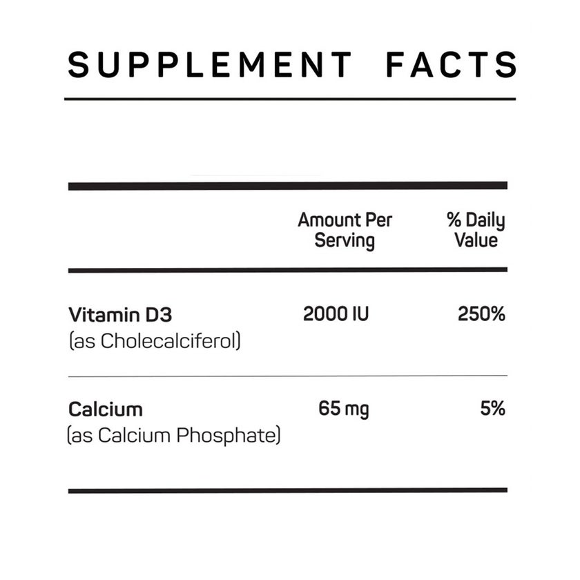 Vitamax Vitamin D3 2000 IU Vegetarian Tablet For Healthy Bone & Teeth, Pack of 60's