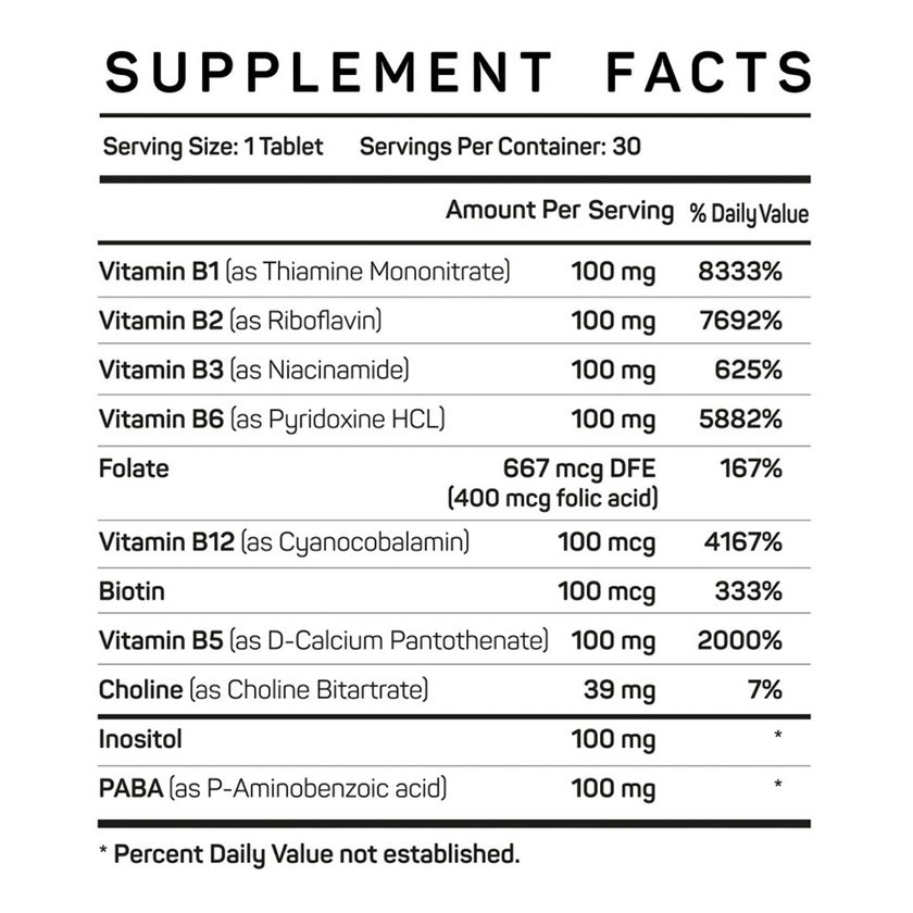 Vitamax B Complex 100 Supplement Tablets, Pack of 30's