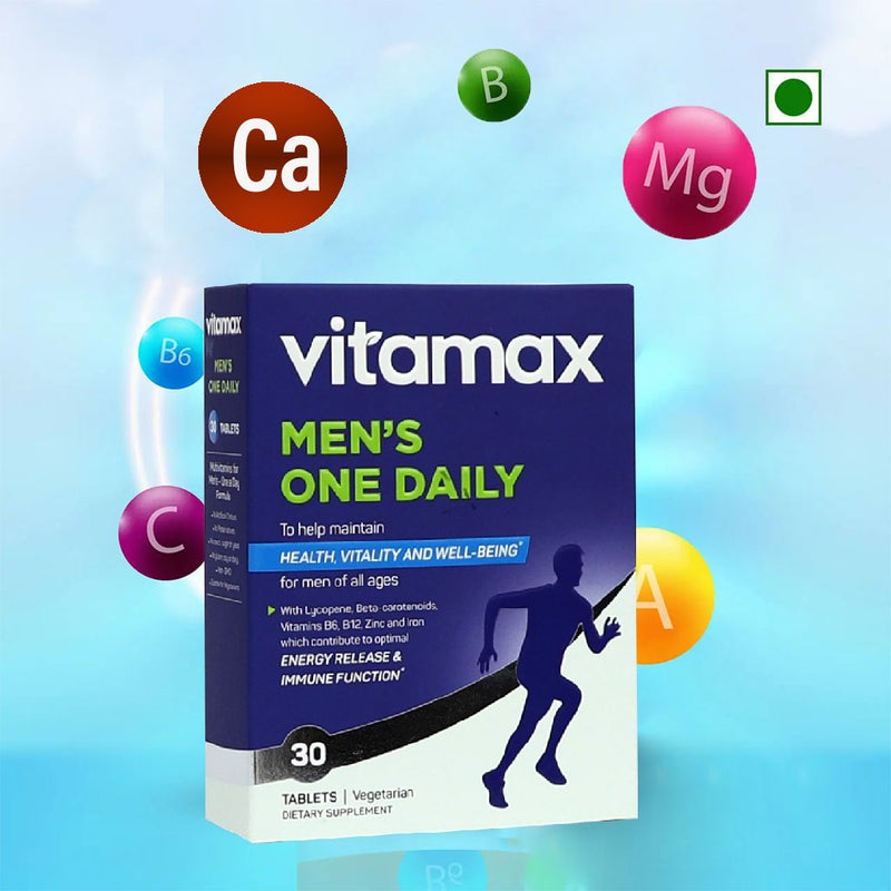 Vitamax Once Daily Men's Multivitamin Supplement Tablets, Pack of 30's