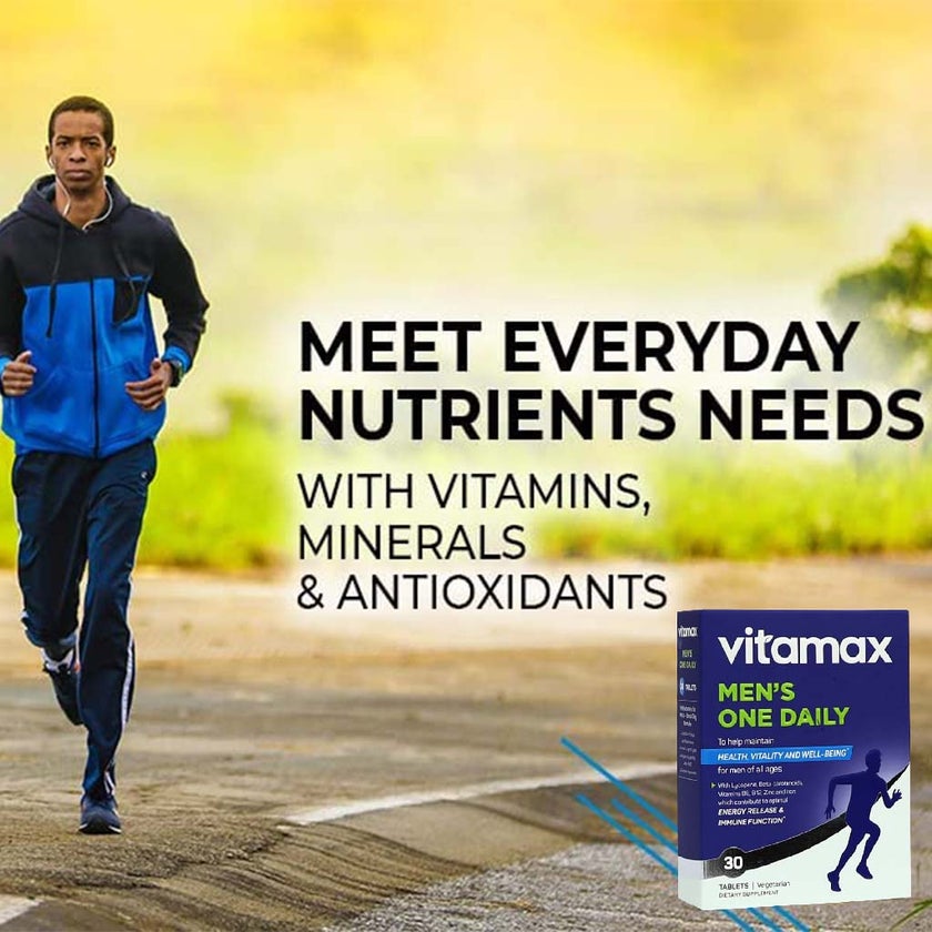 Vitamax Once Daily Men's Multivitamin Supplement Tablets, Pack of 30's