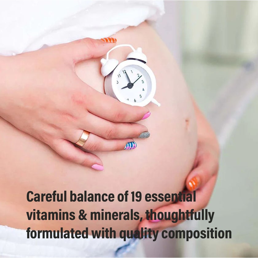 Vitamax Prenatal Essentials One Daily Tablets With Folic Acid, Iron & Vitamin D For Healthy Mother & Baby, Pack of 30's