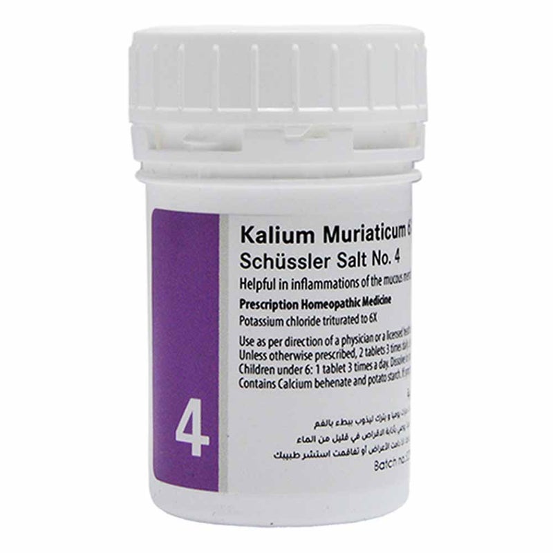 Adler Schuessler Salt Kalium Muriaticum 4 6X Tablets 100's