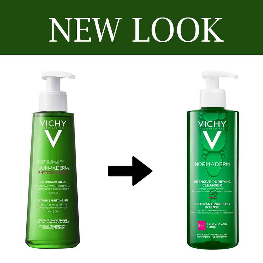 Vichy Normaderm Phytosolution Intensive Purifying Gel for Blemish Prone Skin With Salicylic Acid 400ml