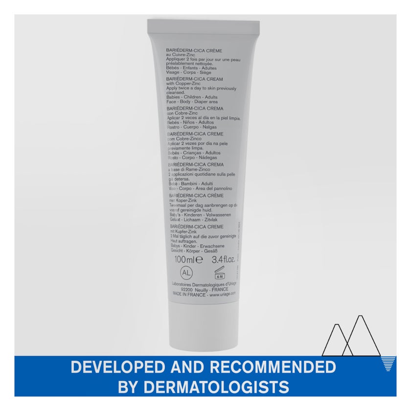 Uriage Bariederm-CICA Repairing Cream With Copper & Zinc 100ml