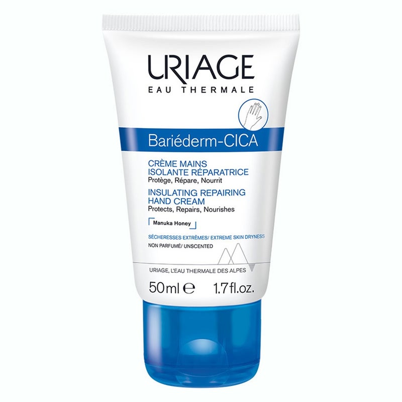 Uriage Bariederm CICA Insulating Repairing Hand Cream With Manuka Honey For Dry Skin 50ml