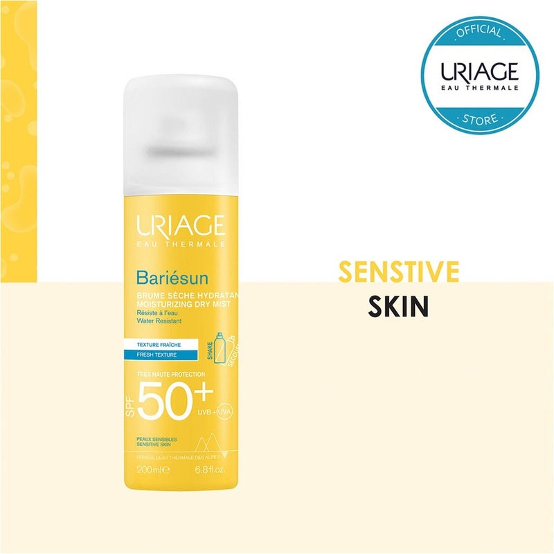 Uriage Bariesun Moisturising Dry Mist SPF50+ Sunscreen 200ml