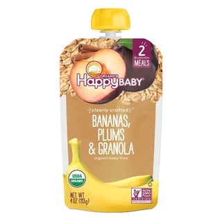 HappyBaby Organic Baby Food Bananas, Plums And Granola 113 g
