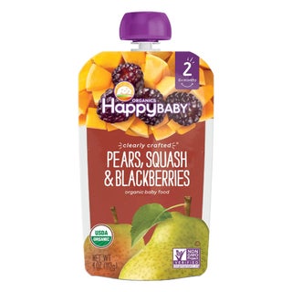 HappyBaby Organic Baby Food Pears, Squash And Blackberries 113 g