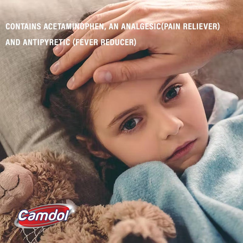 Children's Camdol Paracetamol 160mg Chewable Tablets, Pack of 24's