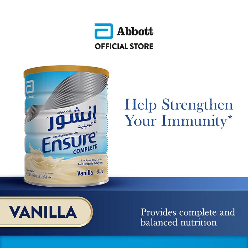 Ensure Complete Vanilla Powder For Balanced Nutrition 850g