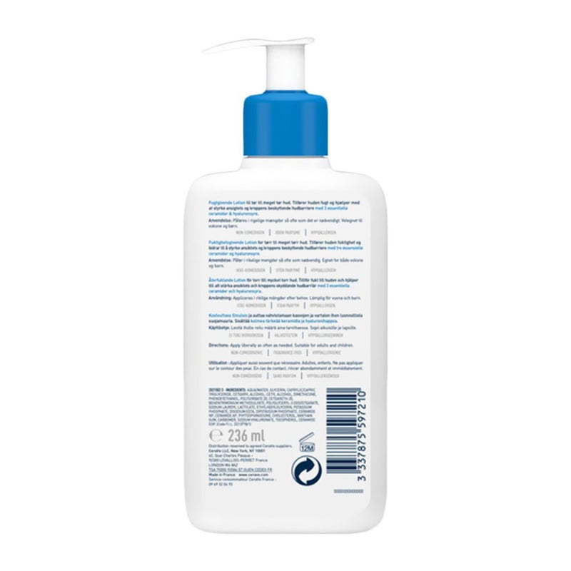 CeraVe Fragrance Free Moisturising Lotion For Dry To Very Dry Skin 236ml