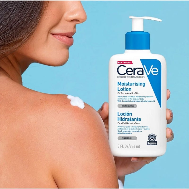 CeraVe Fragrance Free Moisturising Lotion For Dry To Very Dry Skin 236ml