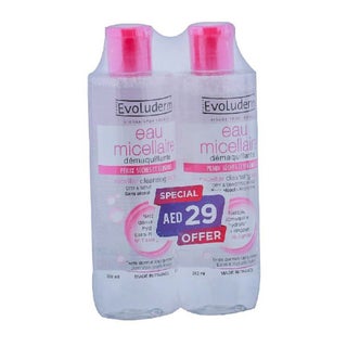 Evoluderm Micellar Water Dry & Sensitive Skin 250 mL 1+1 PROMO PACK