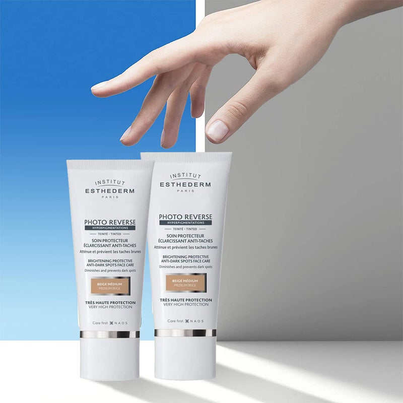 Institut Esthederm Photo Reverse Hyperpigmentations Brightening Sun Protective Anti-dark Spot Face Care Tinted Cream - Medium Beige 50ml