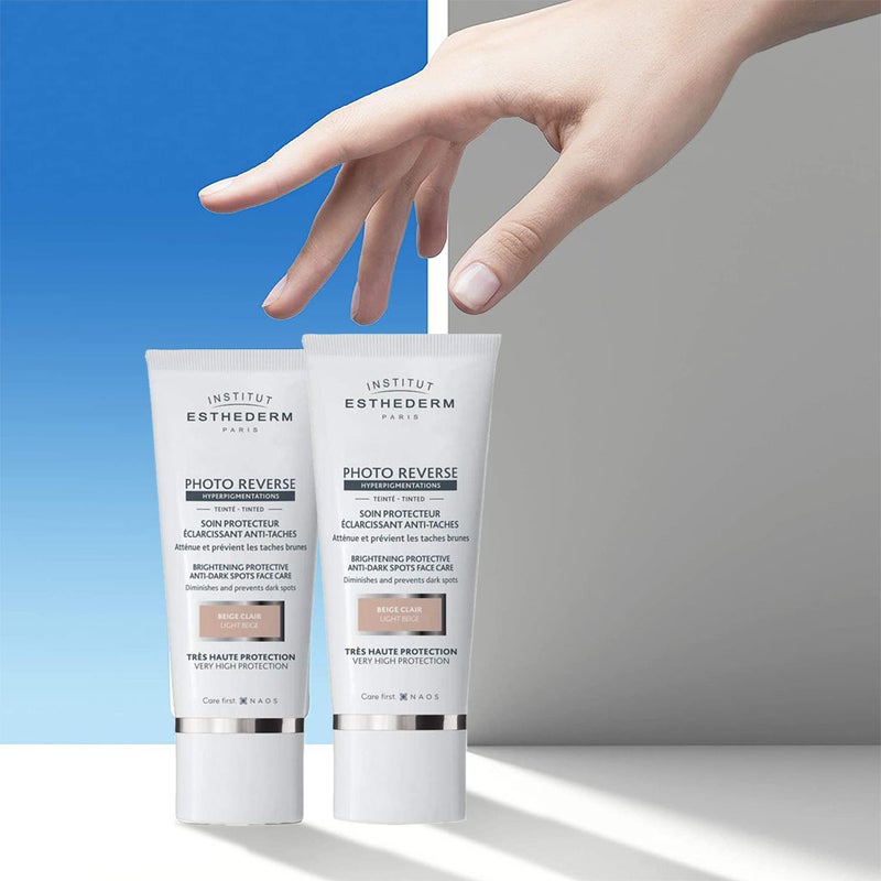 Institut Esthederm Photo Reverse Hyperpigmentations Brightening Sun Protective Anti-dark Spot Face Care Tinted Cream- Light Beige 50ml