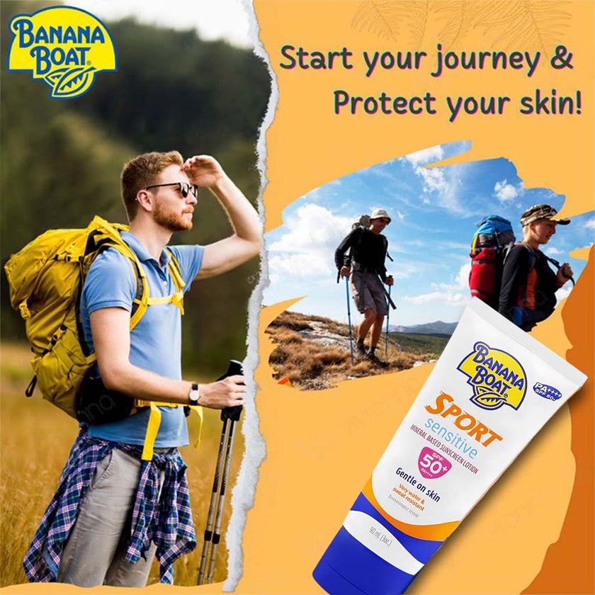 Banana Boat Simply Protect Sport Sunscreen Lotion SPF 50+, 90ml