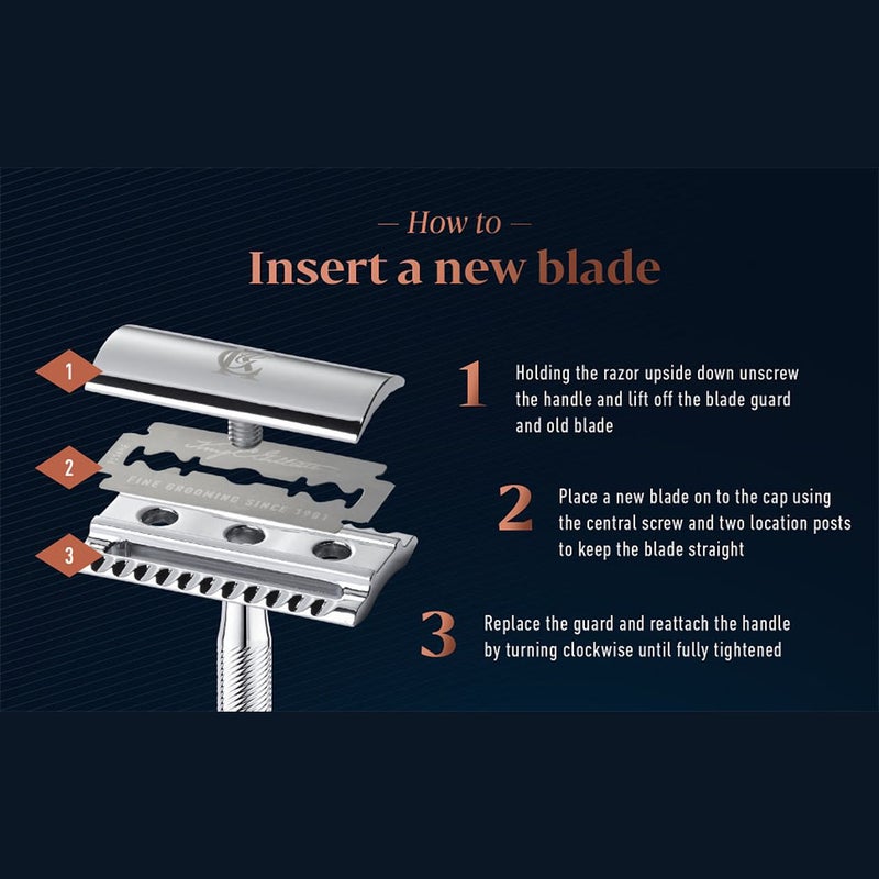 King C. Gillette Best Stainless Steel Platinum Coated Blades For Men's Double Edge Safety Razor, Pack of 10's