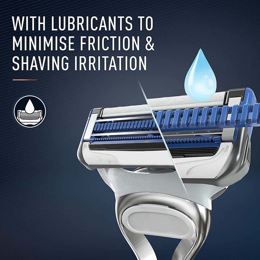 King C. Gillette Men's Neck Razor With Gillette's Best Sharpest Stainless Steel Platinum Coated Blades