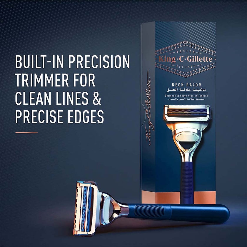 King C. Gillette Men's Neck Shaving Razor Blade Refills, Pack of 3's