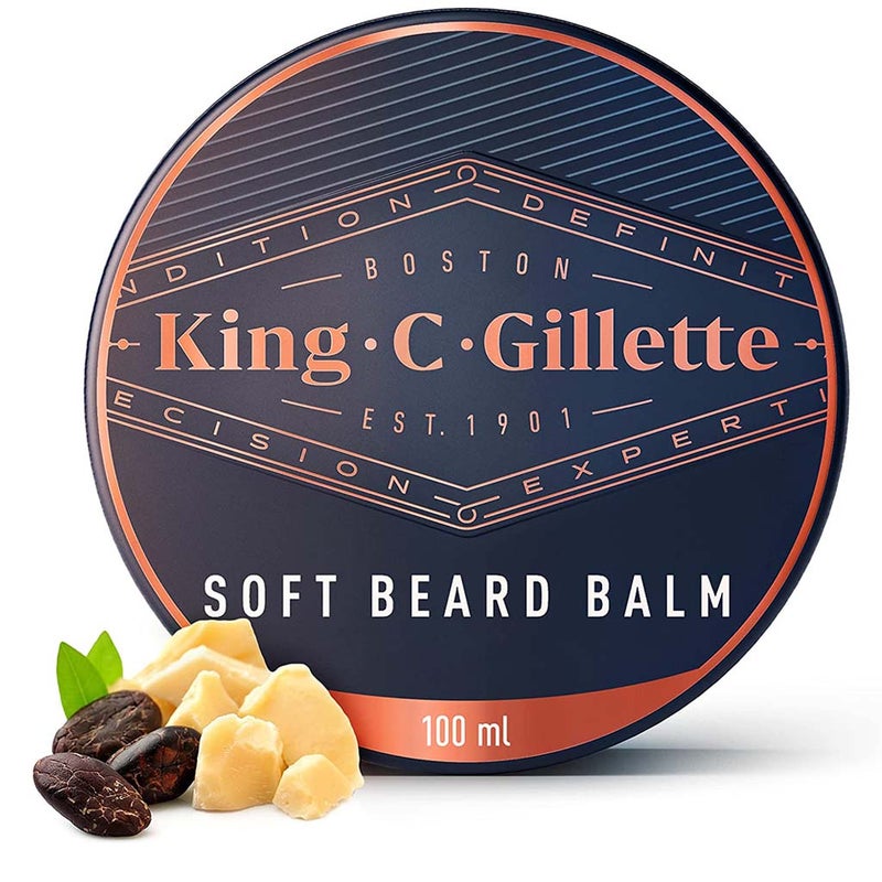 King C. Gillette Men’s Deep Conditioning Soft Beard Balm With Cocoa Butter, Argan Oil and Shea Butter 100ml