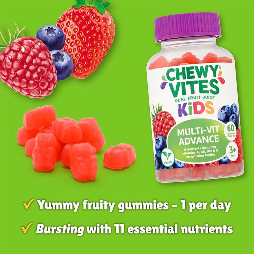 Chewy Vites Kids Multivitamin Advance Gummies, Pack of 60's