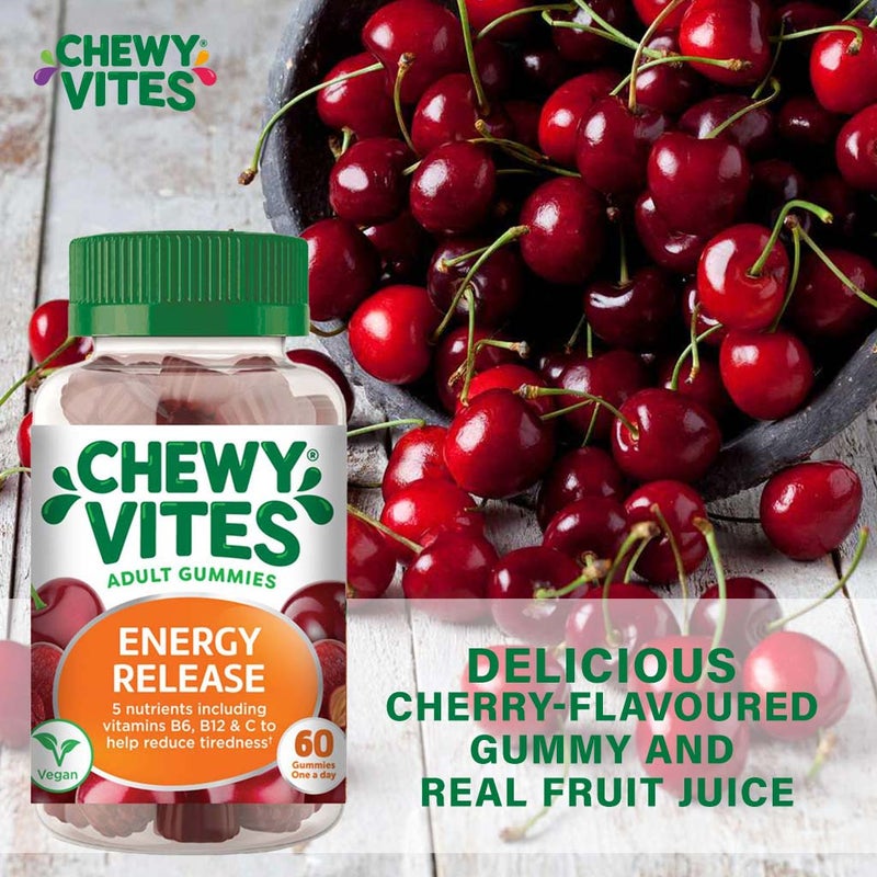 Chewy Vites Adults Daily Energy Release Gummies 60's
