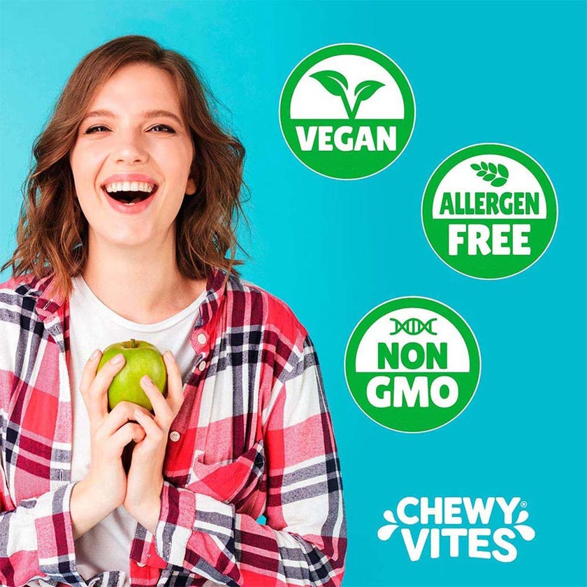 Chewy Vites Superfoods Apple Cider Vinegar Gummies, Pack of 60's