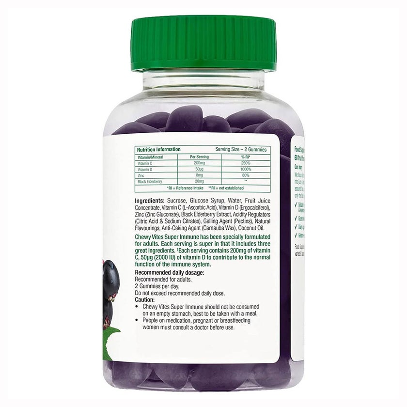 Chewy Vites Adults Super Immune Gummies, Pack of 60's