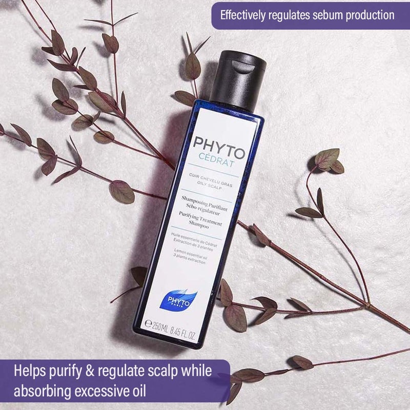 Phyto Phytocedrat Purifying Treatment Shampoo With Lemon Essential Oils For Oily Scalp 250ml