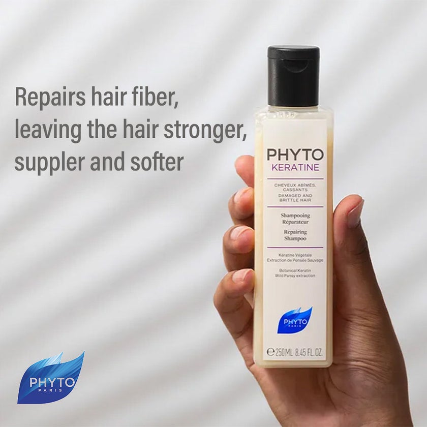 Phyto Phytokeratine Repairing Shampoo For Damaged & Brittle Hair 250ml
