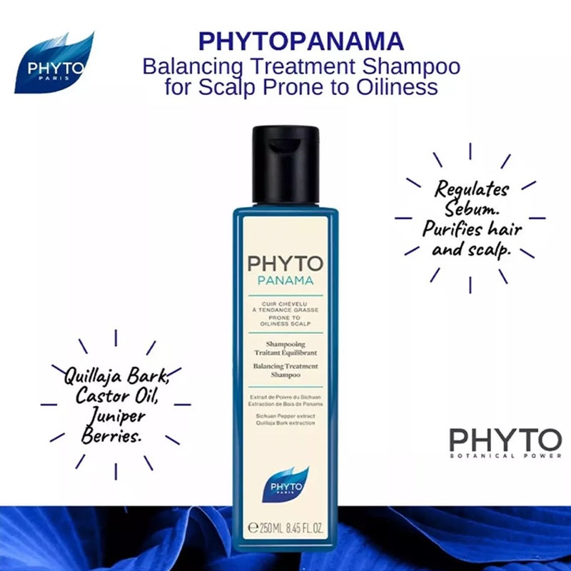 Phyto Phytopanama Balancing Treatment Shampoo For Oily Scalp & Hair 250ml