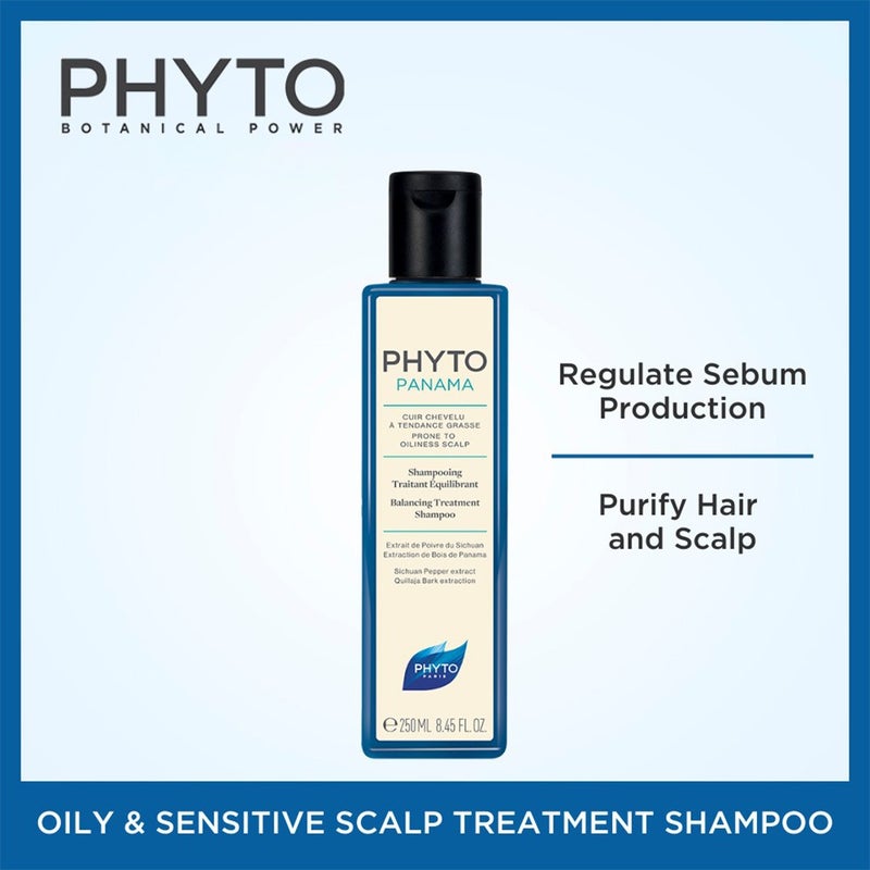 Phyto Phytopanama Balancing Treatment Shampoo For Oily Scalp & Hair 250ml