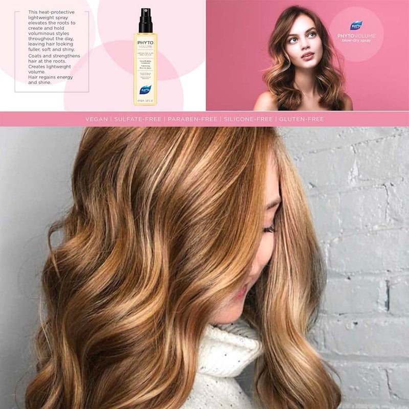 Phyto Phytovolume Volumizing Blow Dry Spray For Fine & Flat Hair 150ml