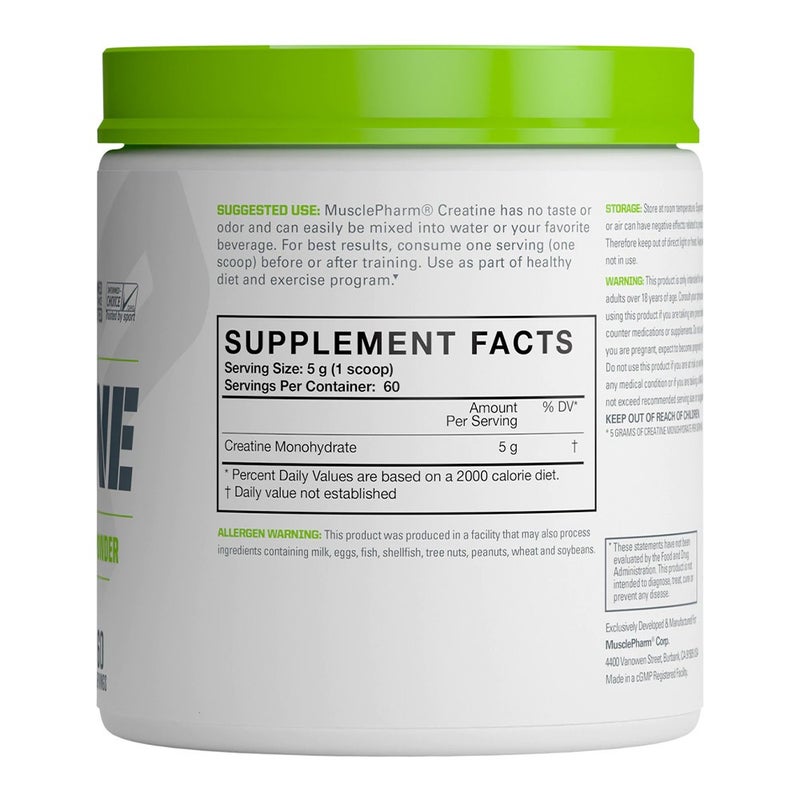 Muscle Pharm Essentials Creatine Unflavored Powder 60 Servings