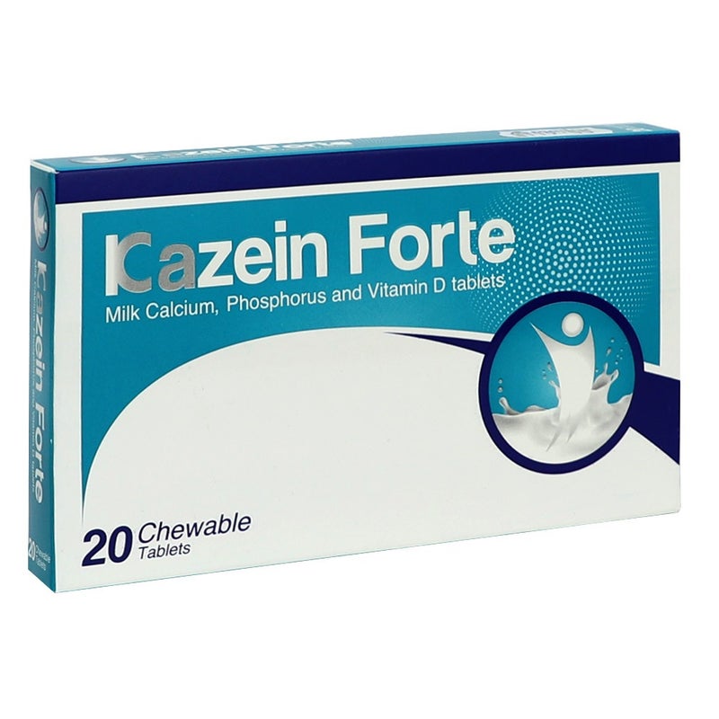 Kazein Forte Milk Calcium Chewable Tablets 20's