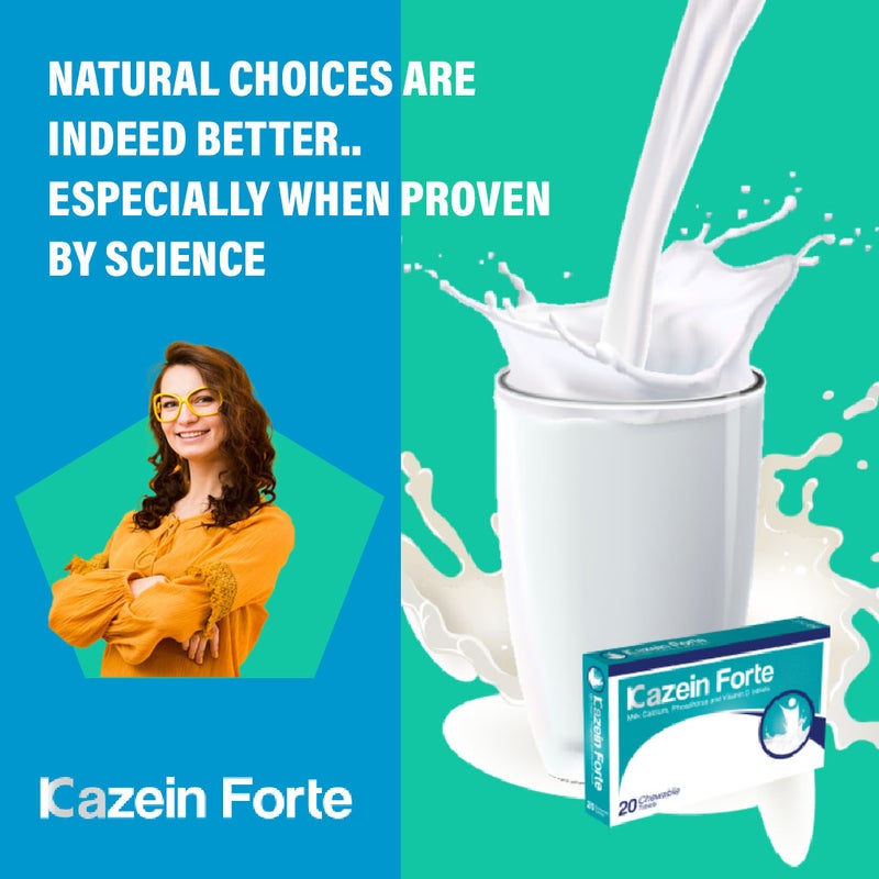 Kazein Forte Milk Calcium Chewable Tablets 20's