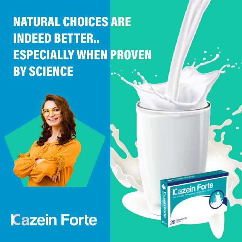 Kazein Forte Milk Calcium Chewable Tablets, Pack of 20's