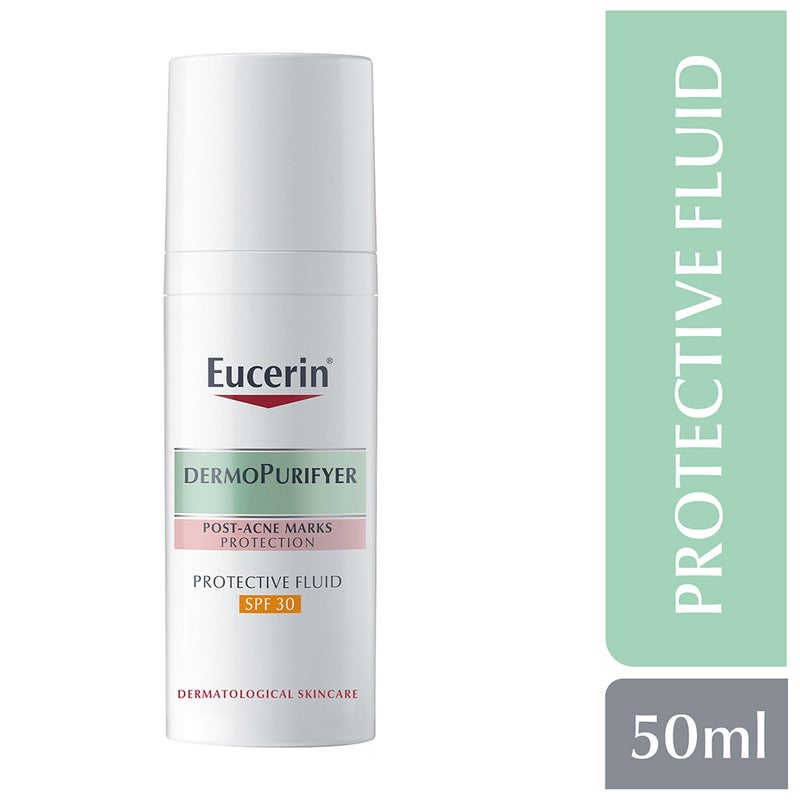 Eucerin Dermo Purifyer Post Blemish Anti-Mark SPF 30 Protective Fluid For Acne Prone Skin 50ml