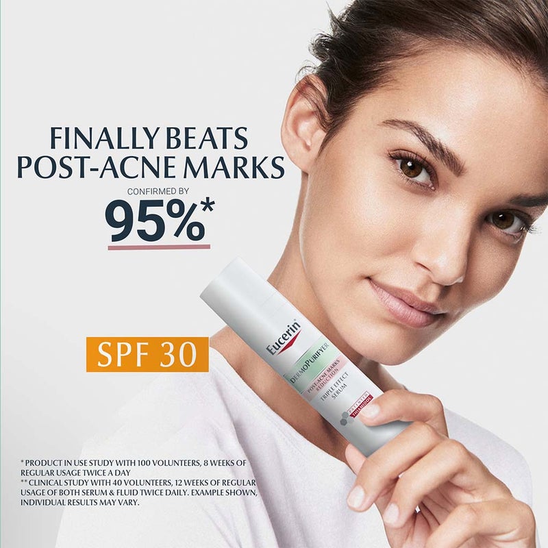 Eucerin Dermo Purifyer Post Blemish Anti-Mark SPF 30 Protective Fluid For Acne Prone Skin 50ml