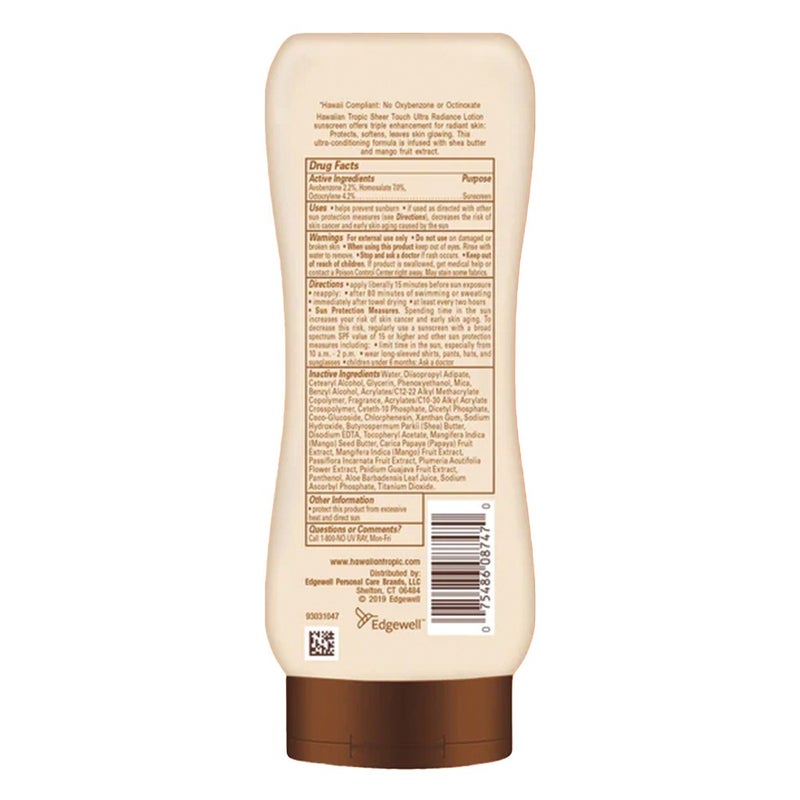 Hawaiian Tropic Sheer Touch Ultra Radiance Sunscreen Lotion SPF 30, 236 mL