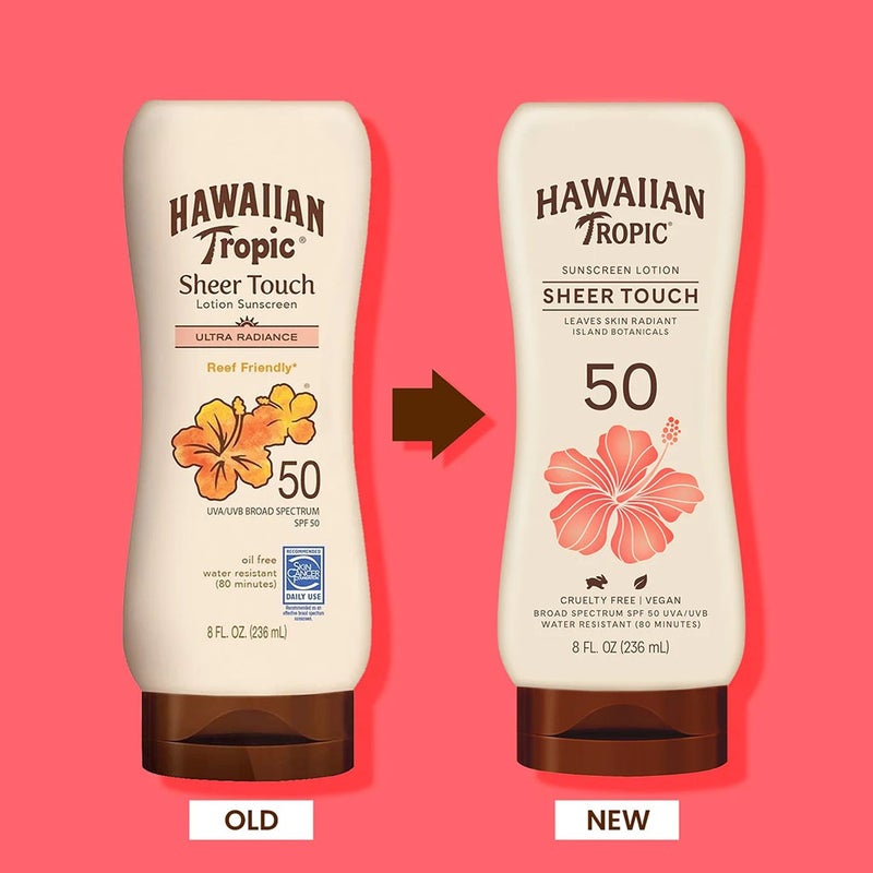 Hawaiian Tropic Sheer Touch Ultra Radiance Sunscreen Lotion SPF 50, 236 mL