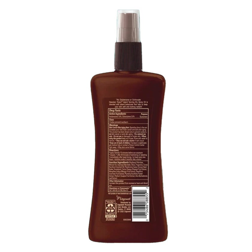 Hawaiian Tropic Island Tanning Dry Oil Pump Spray SPF 6, 236ml