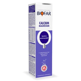 Biofar Vital Calcium Magnesium Effervescent Tablets, Citrus Flavor, Pack of 20's