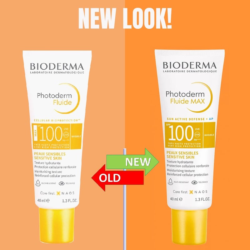 Bioderma Photoderm Fluide MAX SPF100 Sunscreen Cream - Invisible, 40ml