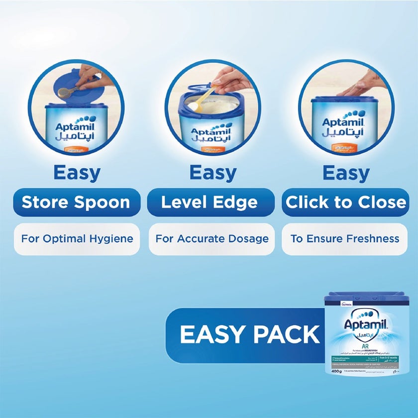 Aptamil AR Anti Regurgitation Infant Milk Formula For 0 To 12 Months 400g