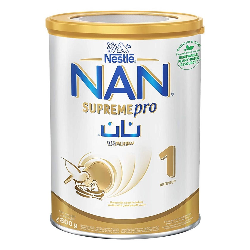 Nestle NAN Supreme Pro Stage 1 Baby Milk Formula For 0 To 6 Months 800g